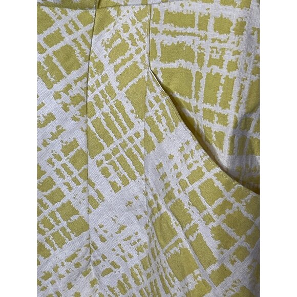 Walter Baker Women’s XS Yellow White Plaid Fit & Flare Sleeveless Dress - Picture 6 of 13